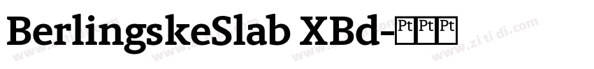 BerlingskeSlab XBd字体转换